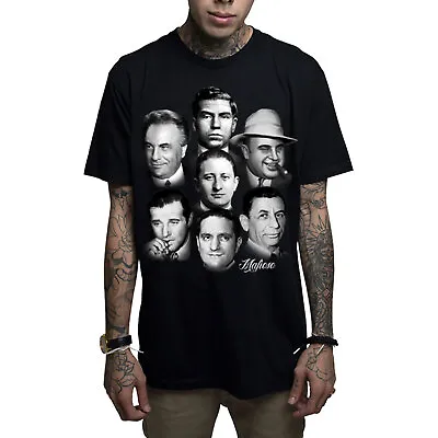 Mafioso Men's Born Killers Short Sleeve T Shirt Black Clothing Apparel Tattoo... • $26.24