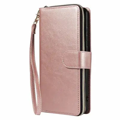 For Samsung S24+ S21 S20 S10E S9 S8 Note 10+/20 Wallet Zipper Leather Flip Case • $25.99