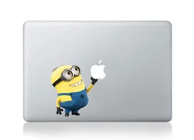 £5.49 • Buy MacBook 13  Minion Holding Apple Decal Sticker (pre-2016 MB Pro/Air Only)