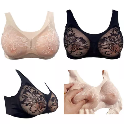 Crossdressed Bra Mastectomy Bra Breast Forms Fake Boobs Wide Strap Transgender • $19.89