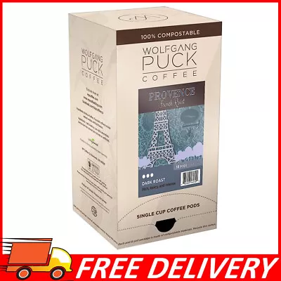 Wolfgang Puck Coffee Provence French Roast Gram Coffee 9.5 Gram Pods 18ct • $12.47