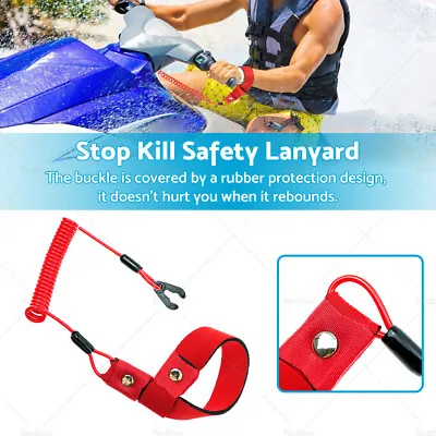 $15.47 • Buy Stop Kill Key Floating Safety Wrist Lanyard Suitable For Yamaha Jet Ski Wave