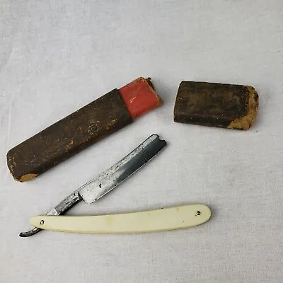 Antique Vintage Straight Razor Wade And Butcher Arrow Sheffield 5/8 Barber Notch • $79.95
