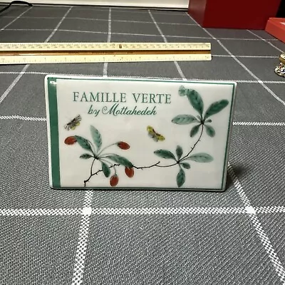 Vintage Famille Verte By Mottahedeh Dealer Plaque Sign • $99.99