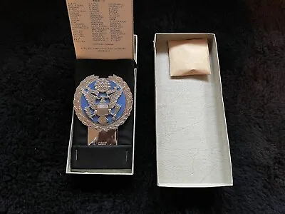 J.R. Gaunt US Air Force Car Badge England NEW 1960s Rolls-Royce Jaguar Aston • $295