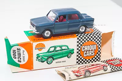 Nacoral Chiqui Cars Simca 1000 No Politoys No Mebetoys No Edil No Dinky No Norev • $159.41