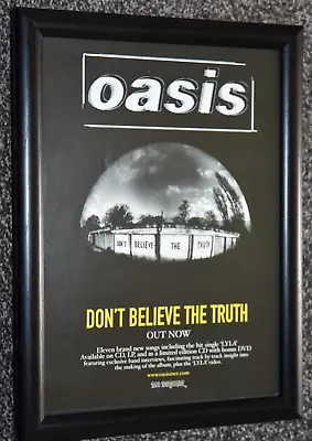 OASIS Band Framed A4 2005 Believe The Truth ALBUM Original Promo ART Poster • £13.99