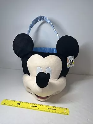 Disney Mickey Mouse Jumbo Plush Halloween / Easter Basket / Bucket • $15.70