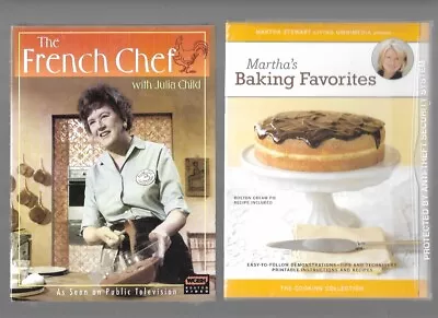 NEW Sealed FRENCH CHEF Julia Child  3 DVD  & Martha Stewart Baking Favorites Lot • $19
