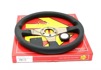 MOMO Tuner Silver Steering Wheel Leather 320mm New Genuine TUN32BK0S • $199.95