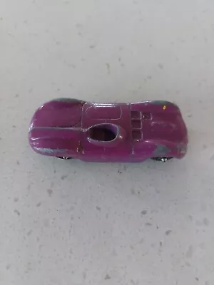 Tootsie Toy Car Vtg  Metal Iron Diecast Lesney Jaguar Purple • $5.95