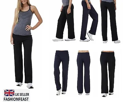 Ladies Brand New Street Tracksuit Joggers Jogging Bottoms Lounge Trouser Pants • £13.99