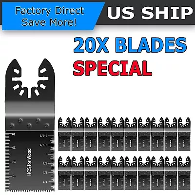 20Pcs Oscillating Multi Tool Saw Blades Wood Metal Cut Cutter For Dewalt Fein • $12.95