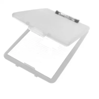 Clear A4 Box File Clipboard Paper Storage Holder Tidy School College Office Copx • £6.75