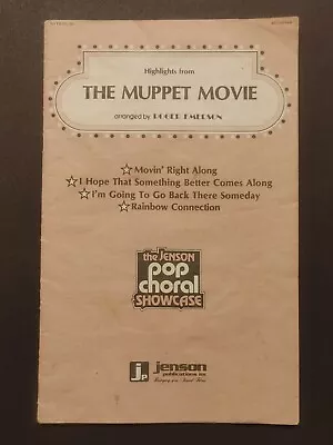 Highlights From THE MUPPET MOVIE Sheet Music Booklet: Roger Emerson 4 Songs 1979 • $10.99