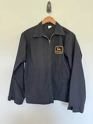 Vintage John Deere 1970s Zip Black Jacket USA Size M • $50