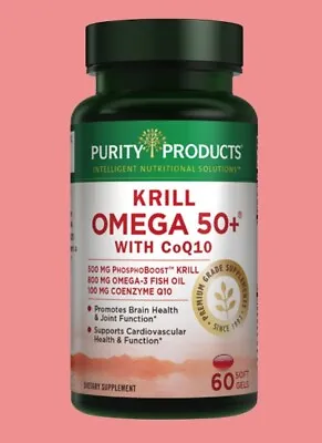$38.99 • Buy Purity Products Krill Omega 60 Softgels Brand New - Free Shipping