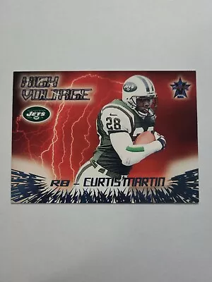 Curtis Martin 2000 Pacific Vanguard High Voltage Football Card # 23 E7304 • $1.99