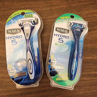 Schick Hydro 5 And Hydro 5 Blast Razors And Cartridges (2 Razors 4 Cartridges) • $23.99