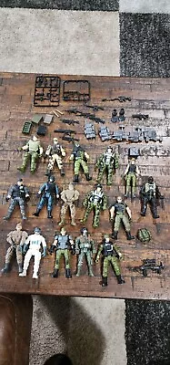 Lot Of 16 Sentinel True Hero's 4 Inch Figures With Weapons And Accessories. • $35