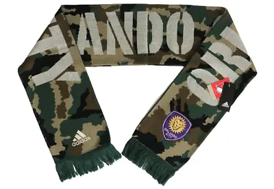 Official ADIDAS ORLANDO CITY SC Kingston Lion Soccer Scarf MLS Licensed Product • $21