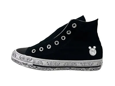 Converse X Miley Cyrus Sneakers Womens 7 Black Chuck Taylor All-Star Hi 162234C • $49.99