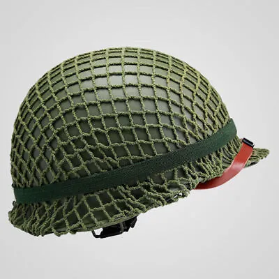 £8.39 • Buy WW2 US M1 M88 M35 Army Replica Helmet Net Paratrooper Net Cotton Rope Outdoor