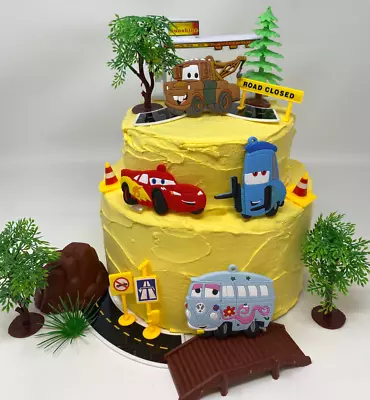 Cars Deluxe Birthday Cake Topper - BRAND NEW Featuring Tow Matter • £19.27