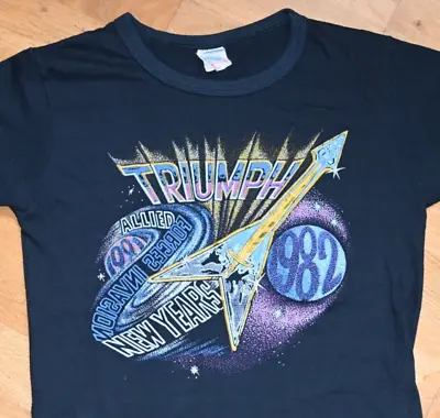 *1981 TRIUMPH* Vtg Rare Toronto Canada Concert Tour Tee T-shirt (S) 80's Metal • $185