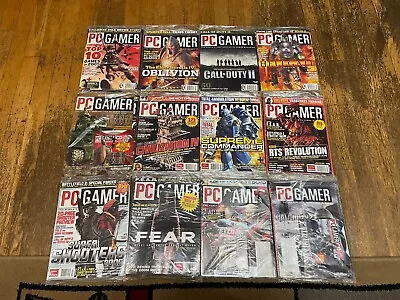PC Gamer Magazine 2005 12 Issues 12 Demo CDs Lot Missing February • $149.99