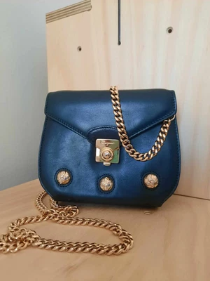 Vintage Salvatore Ferragamo Crossbody Bag Dark Green With Shoe Charm Gold Detail • $280
