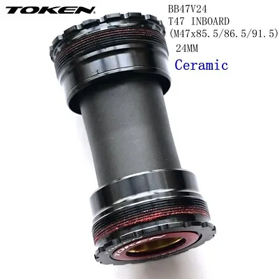 TOKEN T47 M47 Thread BB 68 73mm 24mm Shimano 29mm DUB BB47R24 BB47R29 TBT CERAMI • $115