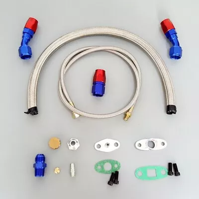 Turbo Oil Feed Line Oil Return Line Kit For T3/T4/T04E/T60/T61/T70 TurboCharger • $57.99