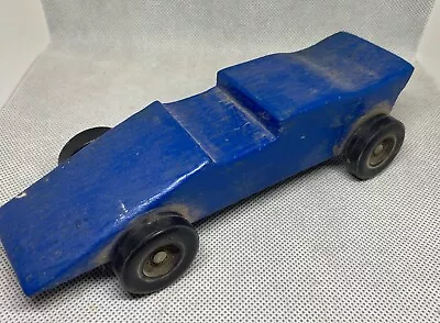 Pinewood Derby Race Car Vintage 1970s ? Folk Art Hand Made Cub Scouts. • $9.99