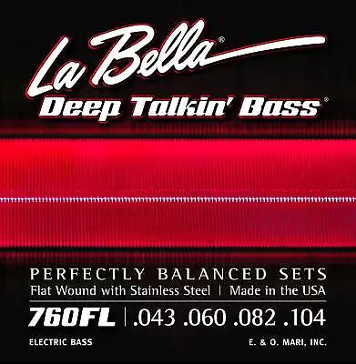 La Bella 760FL Deep Talkin' Bass Flatwound Bass Strings - Light • $45.95