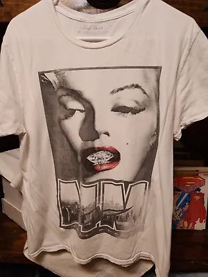 Marilyn Monroe Diamond  Mouth MM Graphic T-Shirt L 71868 • $9