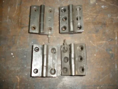 Vintage Victorian / Edwardian Cast Iron Door Hinges 2 . Refurbished • £13