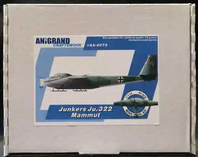Anigrand Models 1/144 JUNKERS Ju-322 MAMMUT German WWII Heavy Glider Project • $167.84