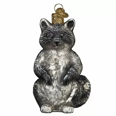 Old World Christmas Glass Blown Ornament Vintage Raccoon (With OWC Gift Box) • $13.78