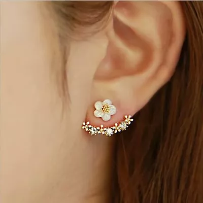 $5.38 • Buy Women's Studded Daisy Flower Simple Sweet Sense Of Luxury Stud Earring