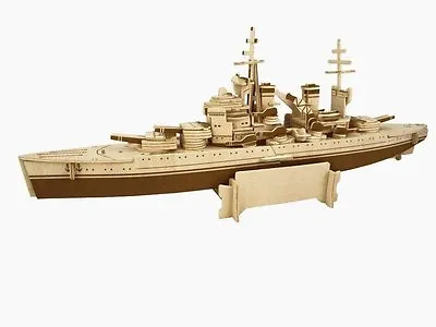 £19.75 • Buy HMS Prince Of Wales: Woodcraft Quay Battleship Construction Wooden 3D Model Kit