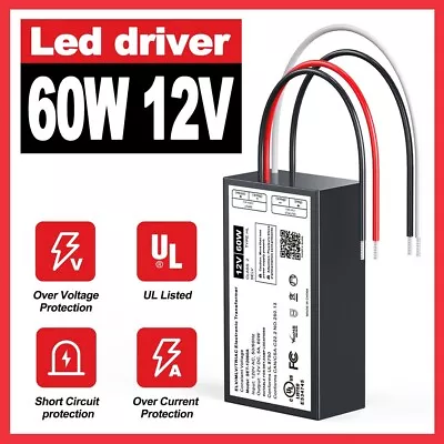 LED Driver AC To DC 12V Transformer Power Adapter For LUTRON& Leviton Dimmer • $28.48