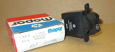 Mopar 1984 85 86 87 88 1989 Dodge Charger Omni Rear Defroster Switch 5209985 NOS • $25.95