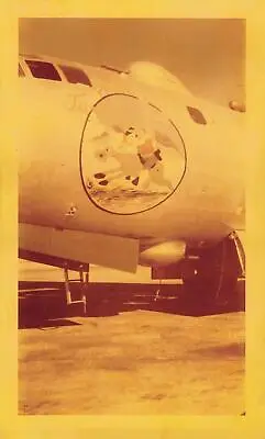 1948 Kodacolor Snapshot Photo B-29 64th Bomb Sqdn Pride Of Tucson Nose Art Ww2  • $150