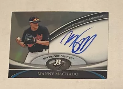 2011 Bowman Platinum Prospect Auto Manny Machado Orioles San Diego Padres • $79.99