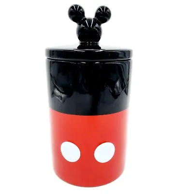 Disney Parks Mousewares Mickey Mouse Ceramic Cookie Jar Canister 10  New • $49.77