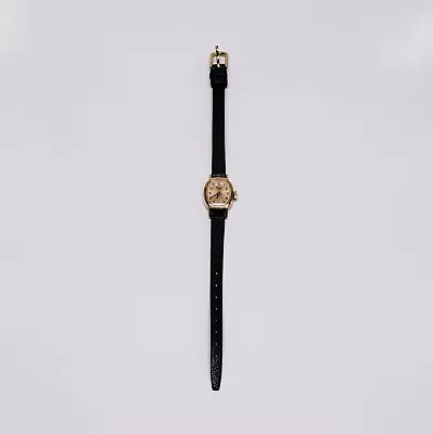 Vintage Timex Womens Gold Tone WindUp Mechanical Analog Watch-17mm-Elegant-WORKS • $25.89