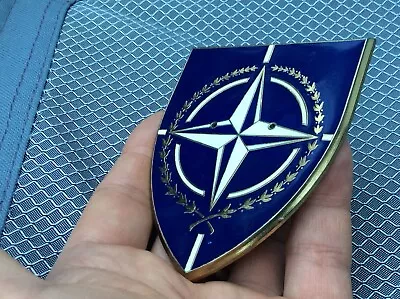 Vintage Rare  NATO Metal Enamel Badge • £19.99