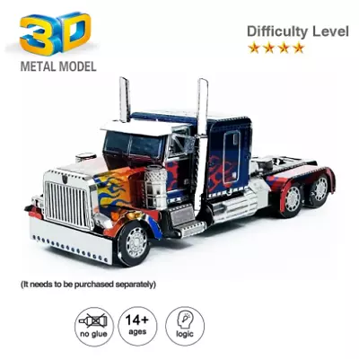 ✅Truck Car 3D Metal Puzzles For Adults Kids DIY Mecha Model Kits Blocks Fighter✅ • £19.95