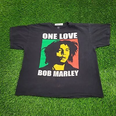 Legendary Bob-Marley Rastafarian Shirt XL-Short 25x26 Black One-Love Jamaican • $18.77